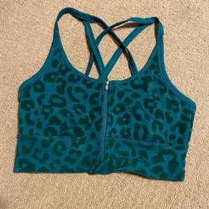 Balance athletica kingdom bra flocked green. Med